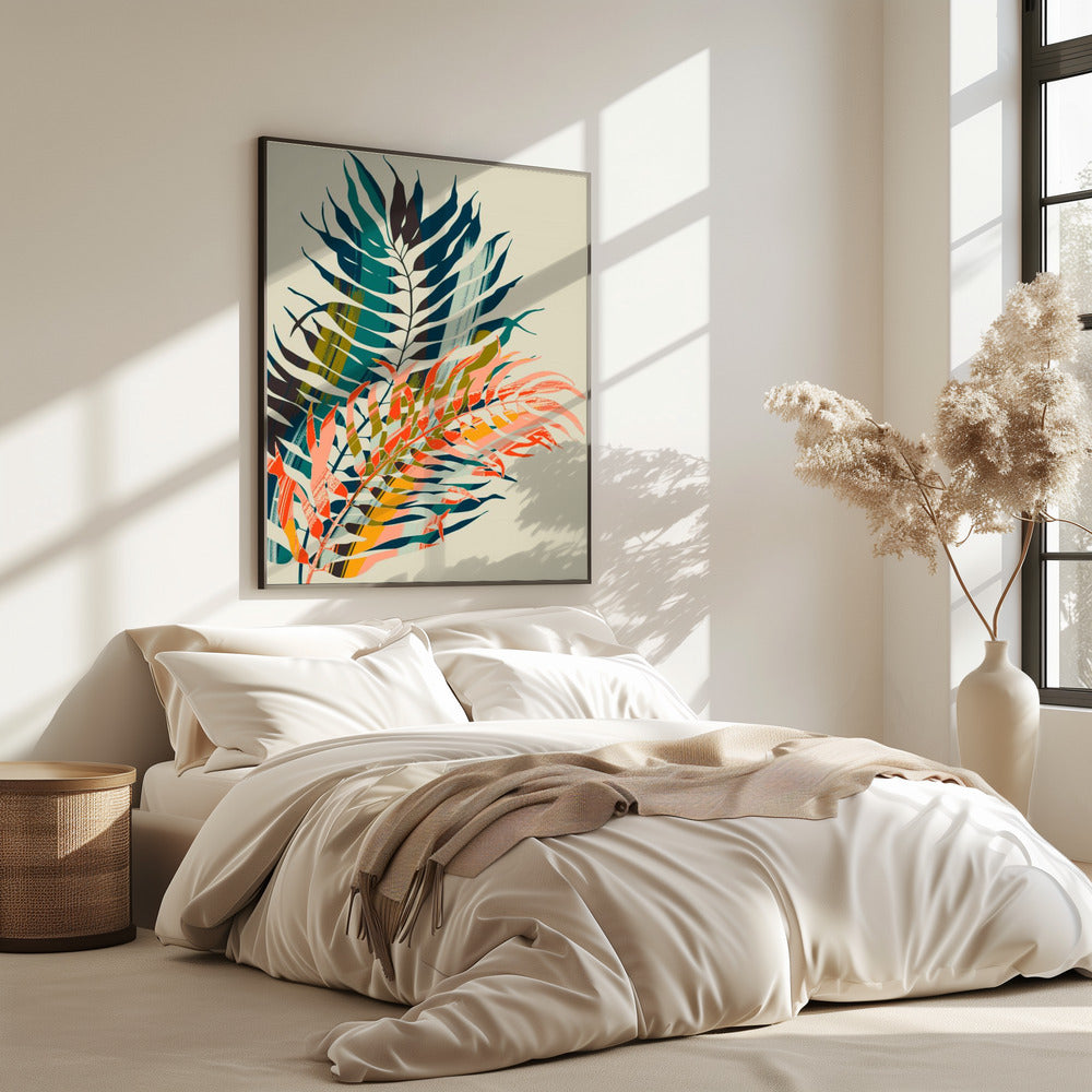 Colorful Palm Leaves | Poster