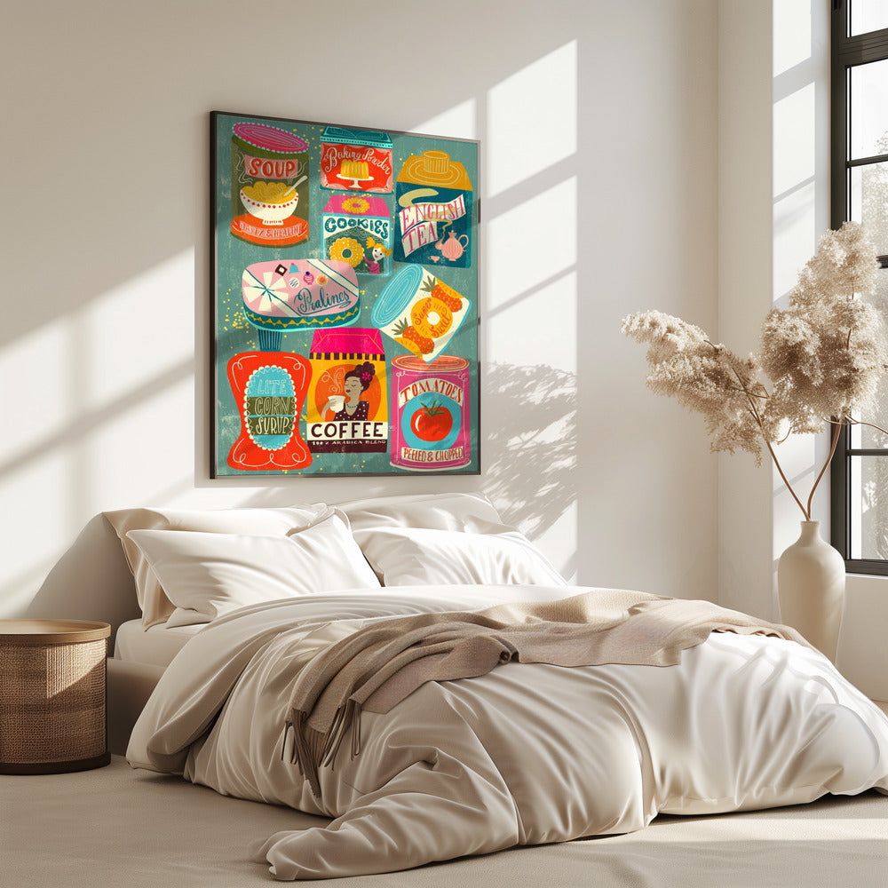 Colorful Pantry Turquoise | Poster