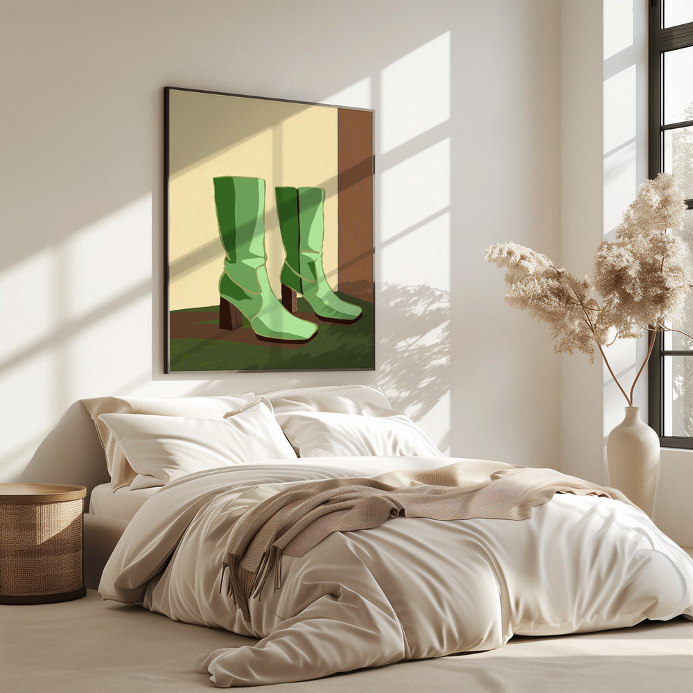 Green boots | Poster