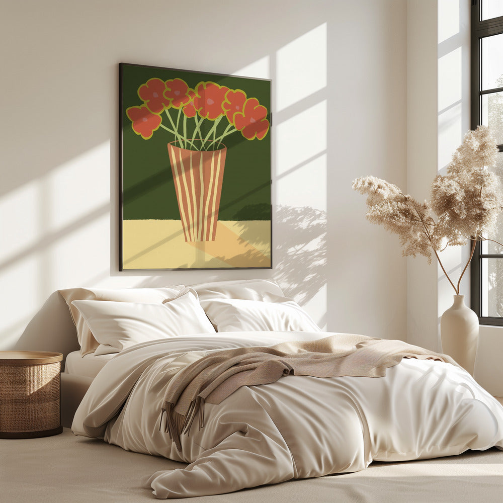 Vase with poppies | Poster