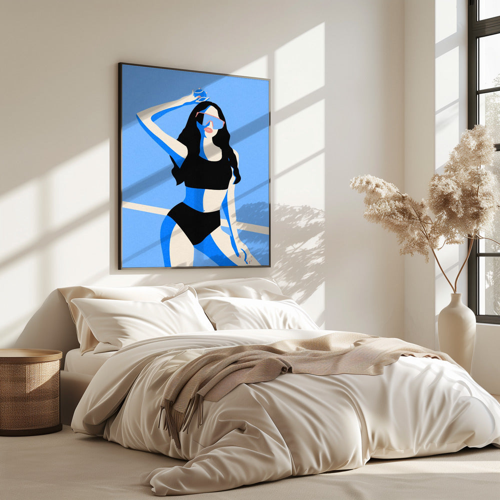 Blue Sport Girl | Poster