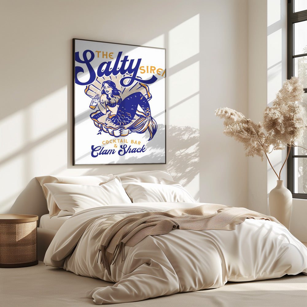Salty Siren Cocktail Bar &amp; Clam Shack Mermaid | Poster