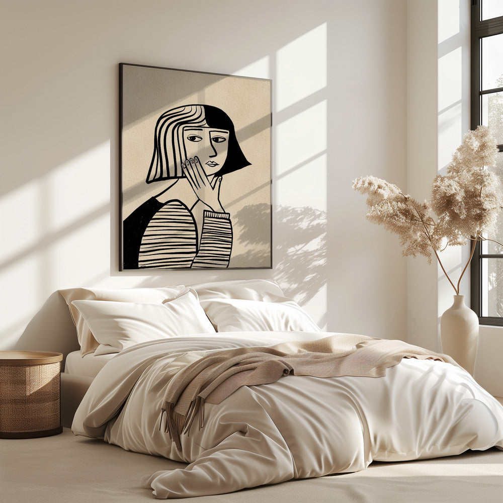 Thinking girl | Poster