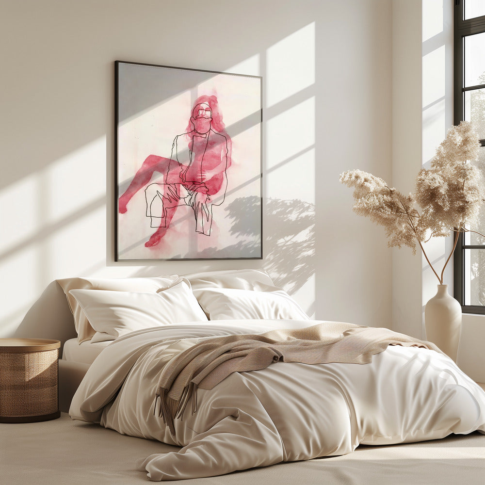 Two Seated Figures | Poster