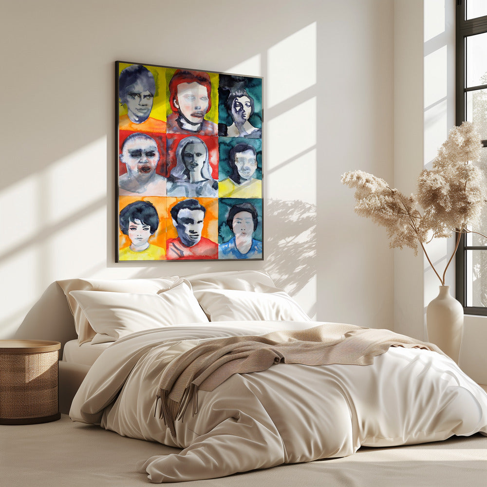 Headshot Grid No. 2 | Poster