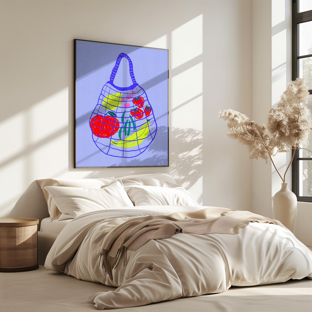 Shopping bag Blue | Poster