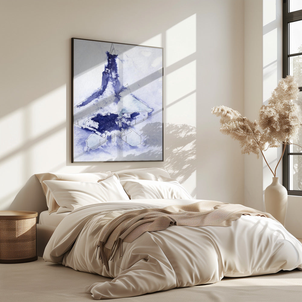 Kampjet Study (indigo 3) | Poster