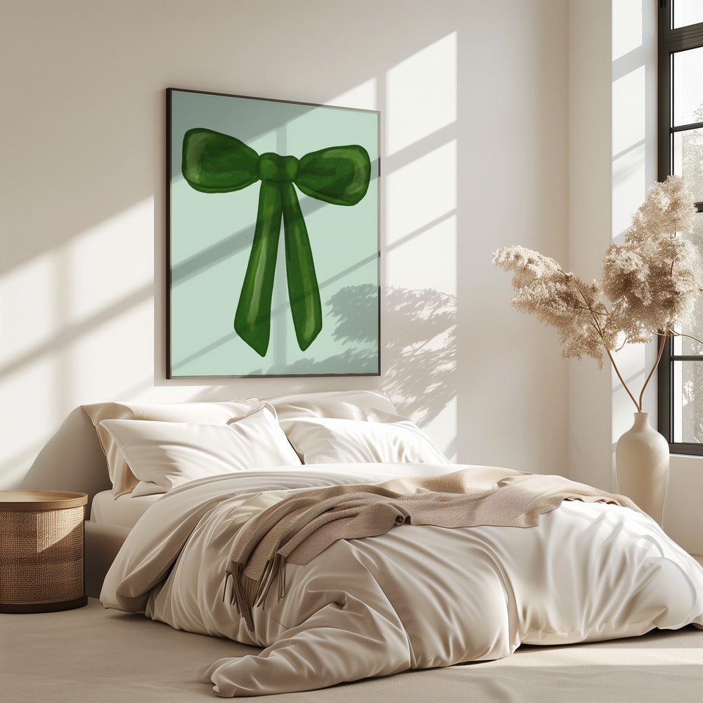 Emerald Ribbon Charm | Poster