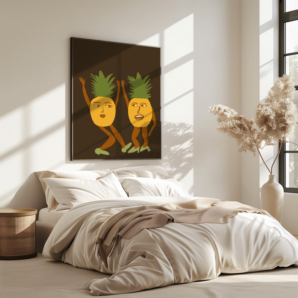Dancing pineapples | Poster