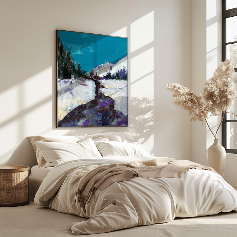 Winter Scene  In the Forest 3 | Poster