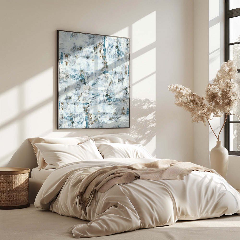 Abstract White Mist 3 | Poster