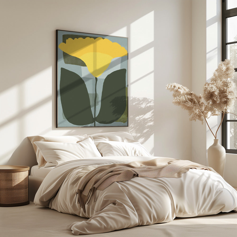 Simplistic Yellow Flower | Poster