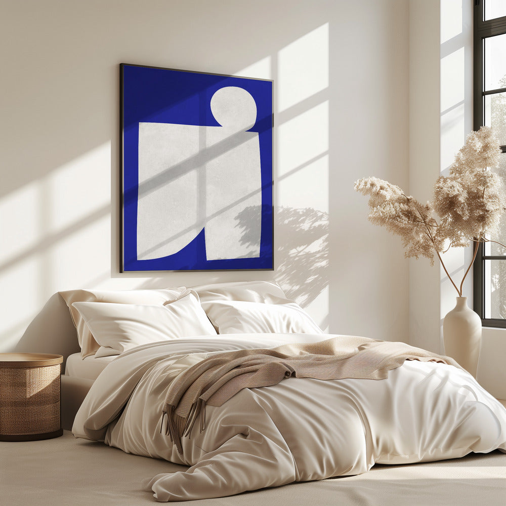 Blue and white art 2 | Poster