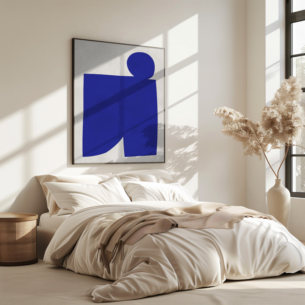 Blue and white art 1 | Poster