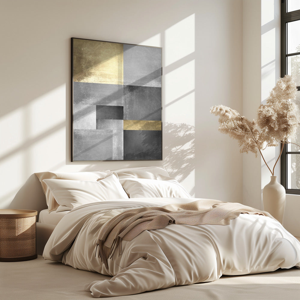 Gold and silver textures 5 | Poster