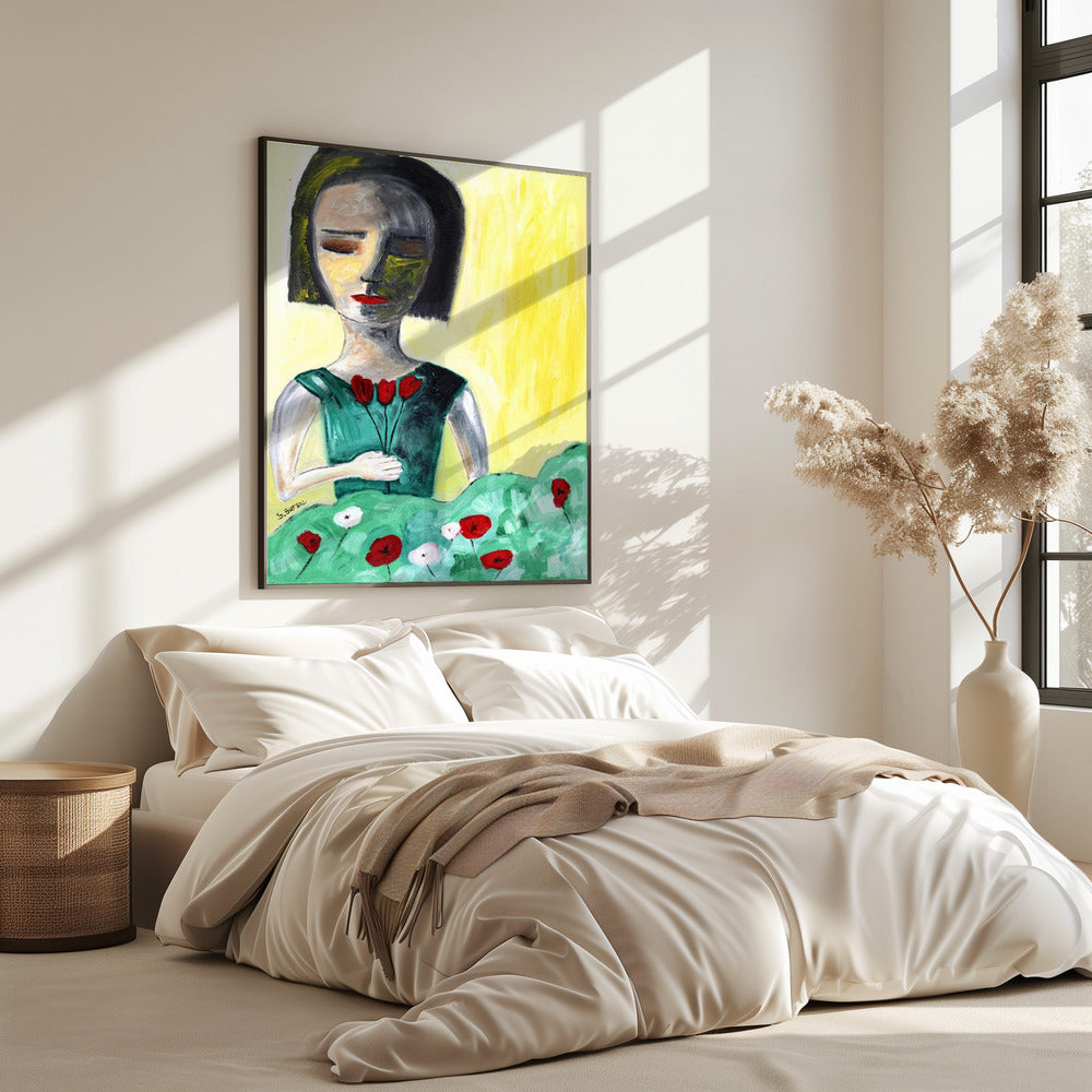 Lady in Garden | Poster