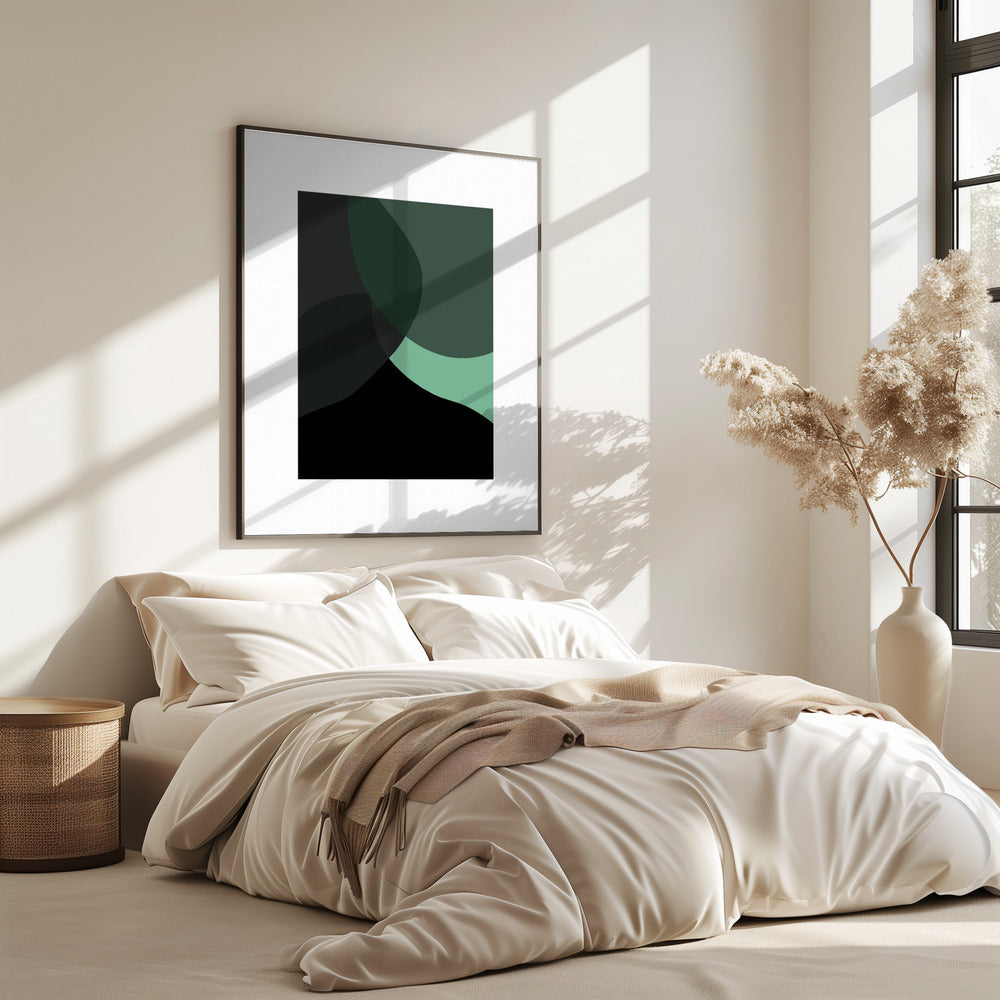 Abstract Black Shapes 3 | Poster