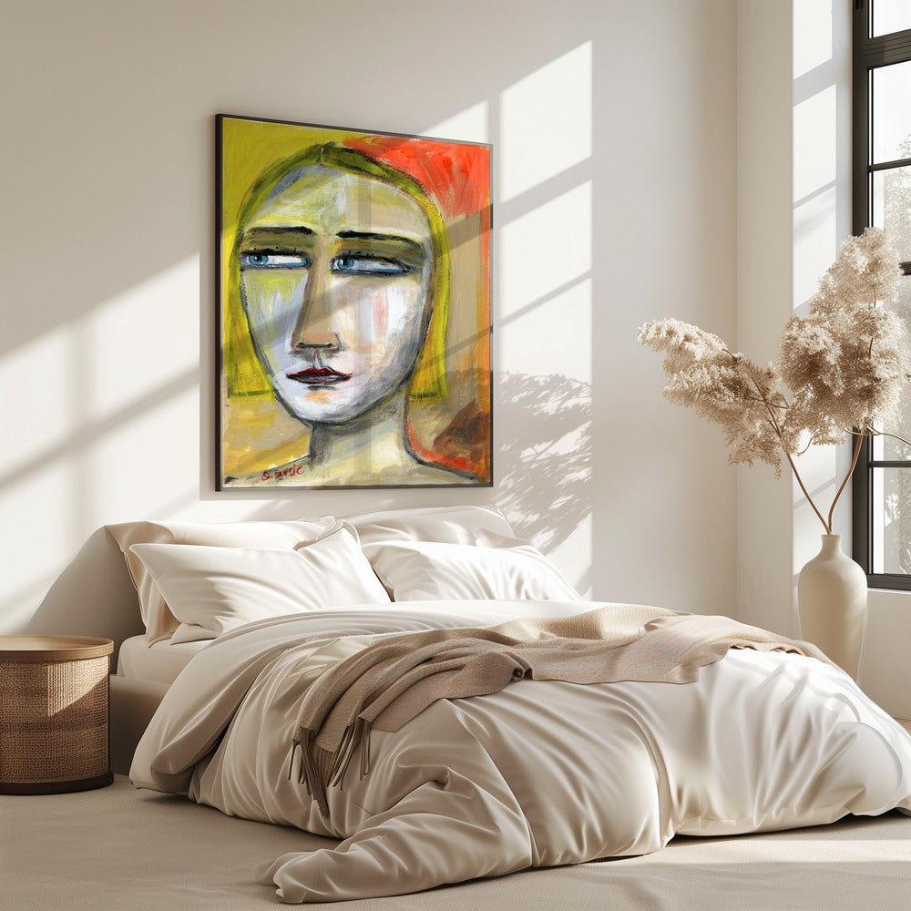 Narrowed Eyed Lady | Poster