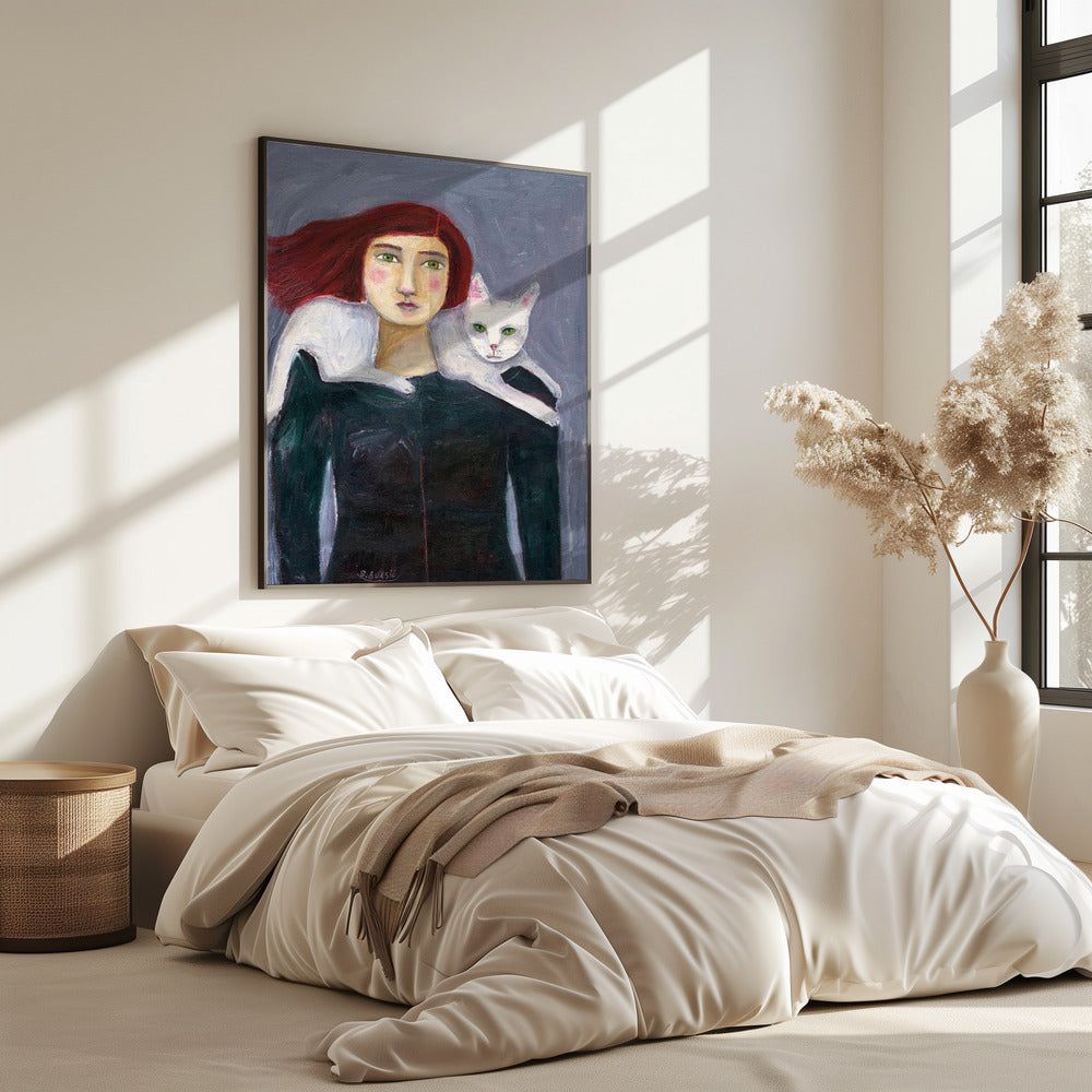 Lady and the White Cat | Poster