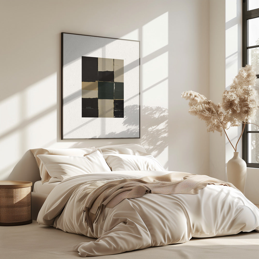 Textured Grid Harmony | Poster