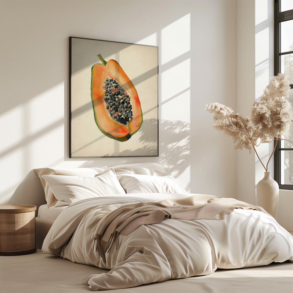 Vintage fruit- Papaya | Poster