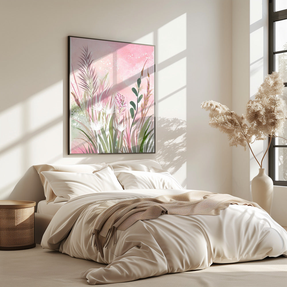 Pink and Green 32 | Poster