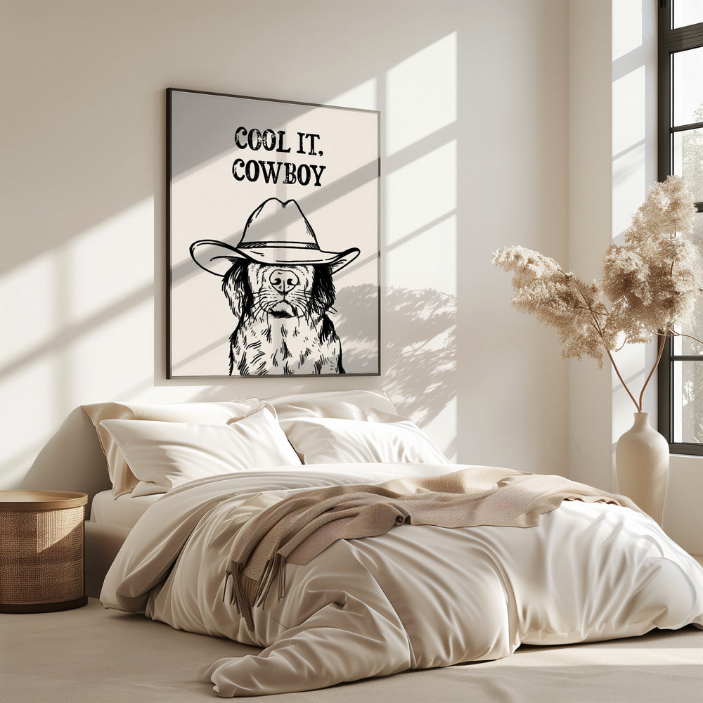 Cool it Cowboy Black | Poster
