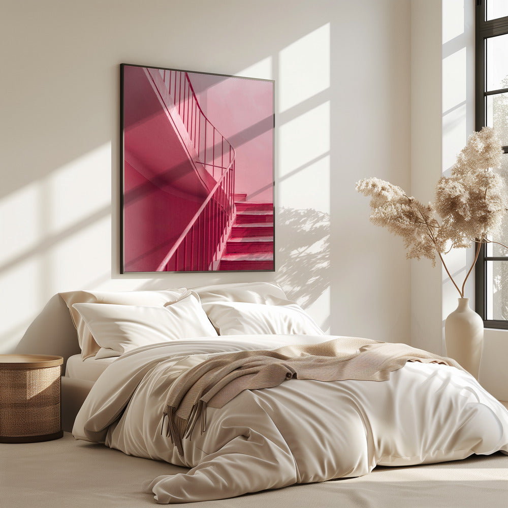 Plum Steps | Architectural Minimalism | Poster