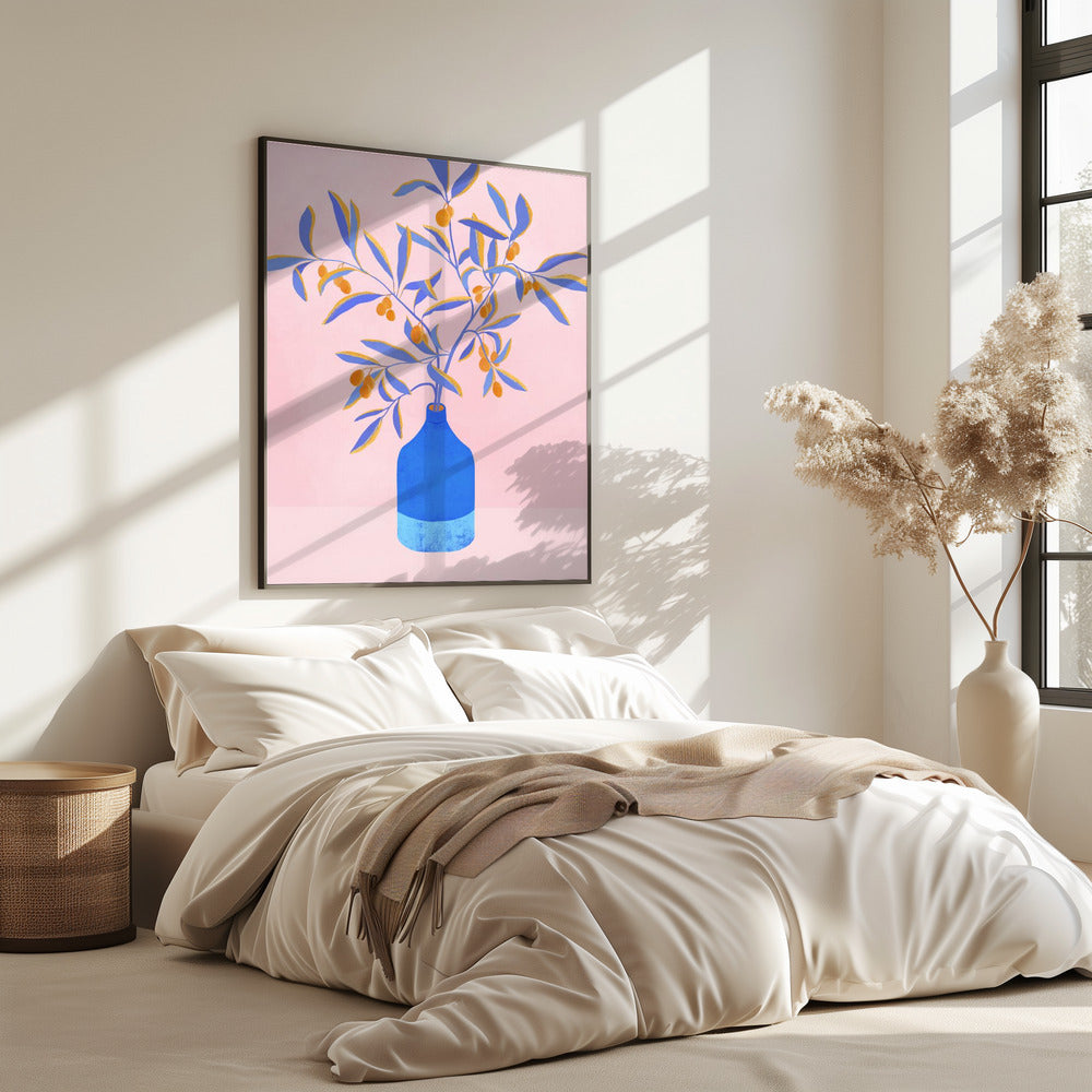 Blue Branches Still Life | Poster
