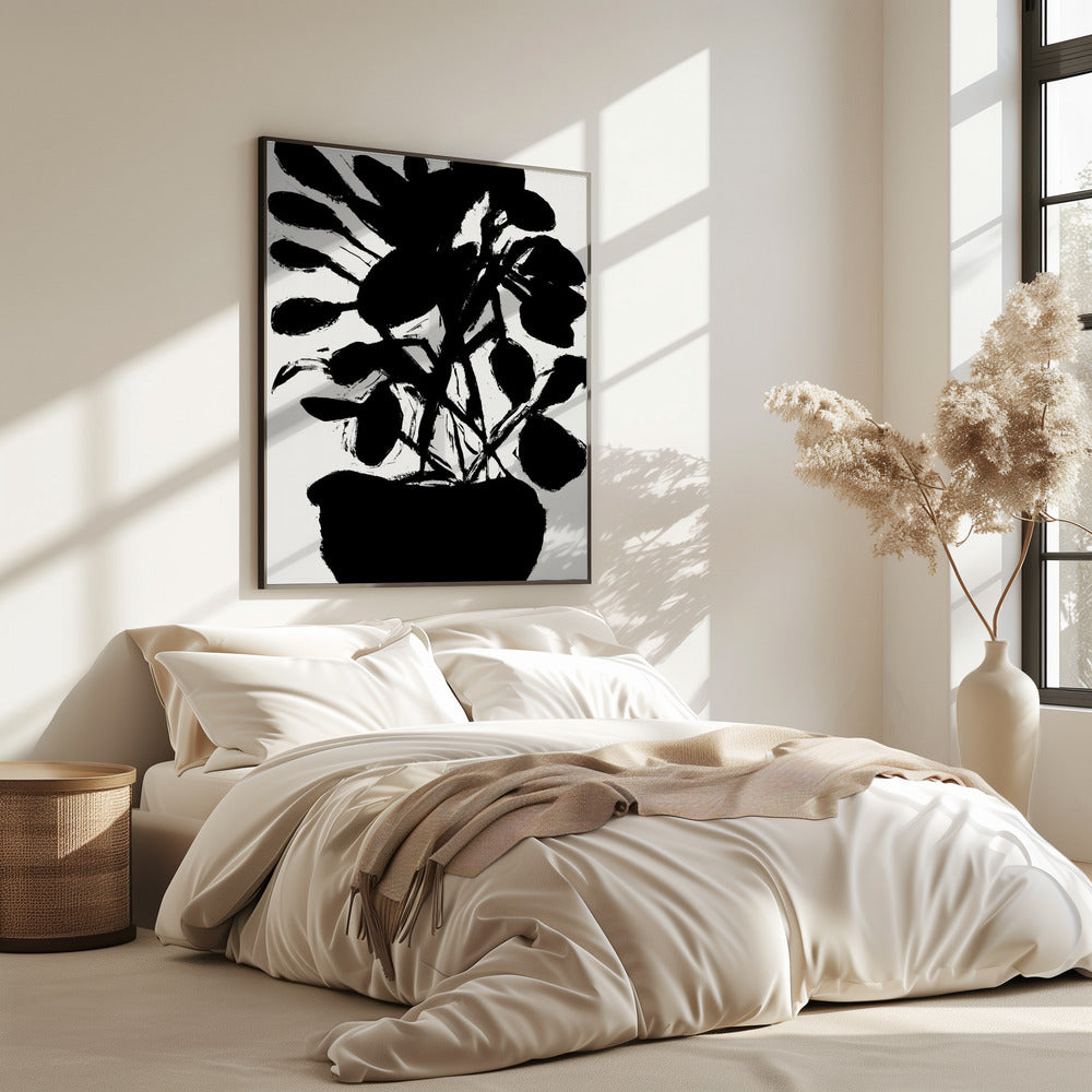 Potted Plant Silhouette No1 | Poster