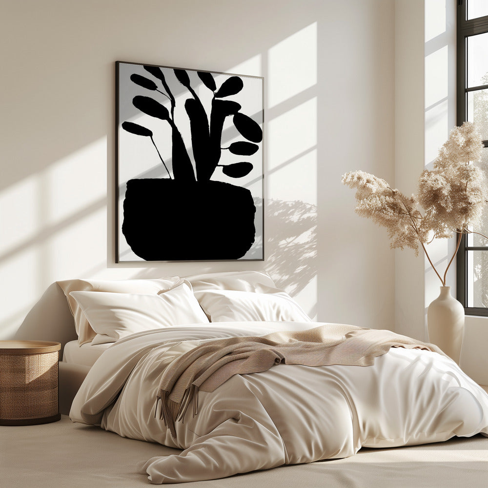 Potted Plant Silhouette No2 | Poster