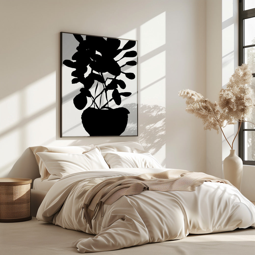 Potted Plant Silhouette No3 | Poster