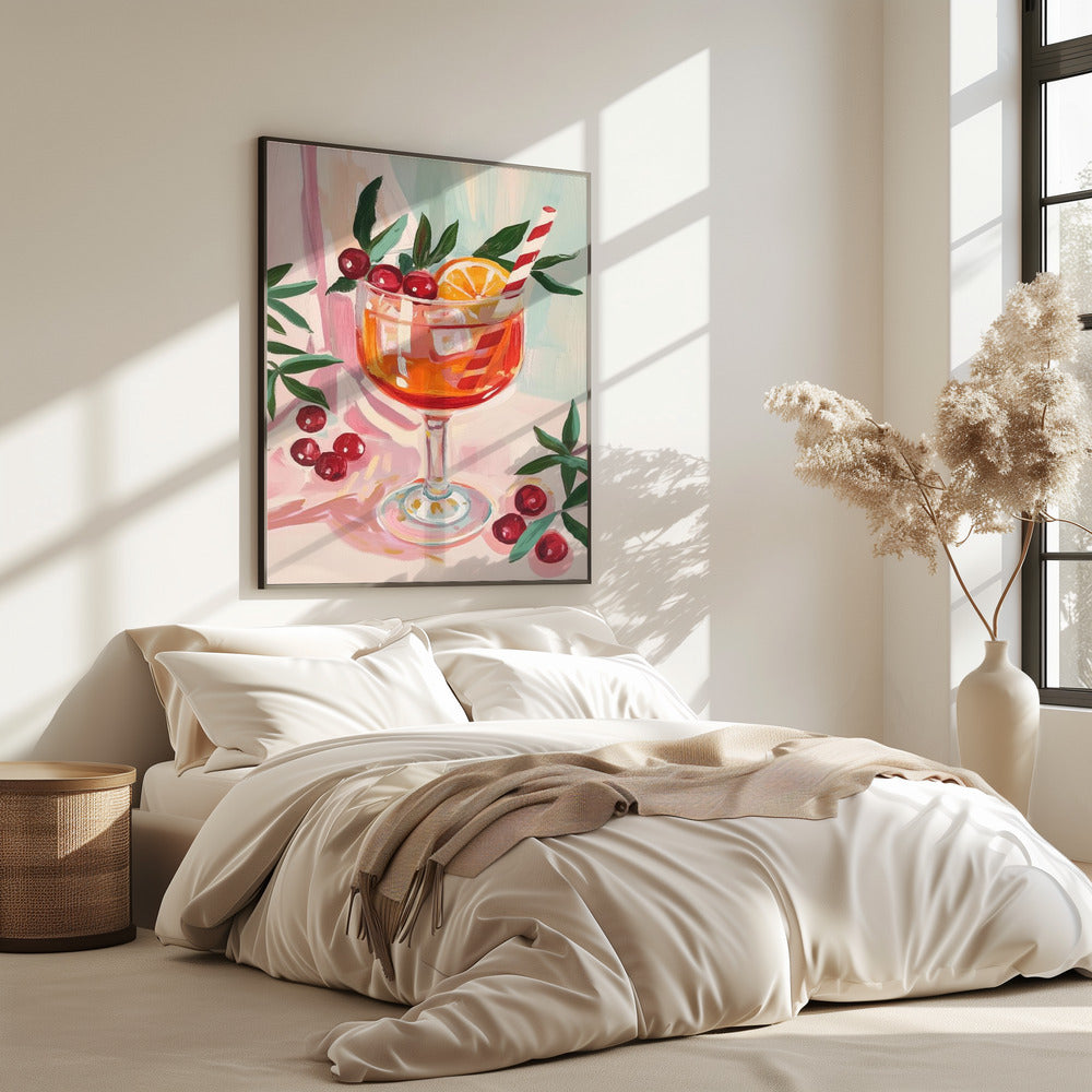 Christmas Aperol Spritz Cocktail | Poster