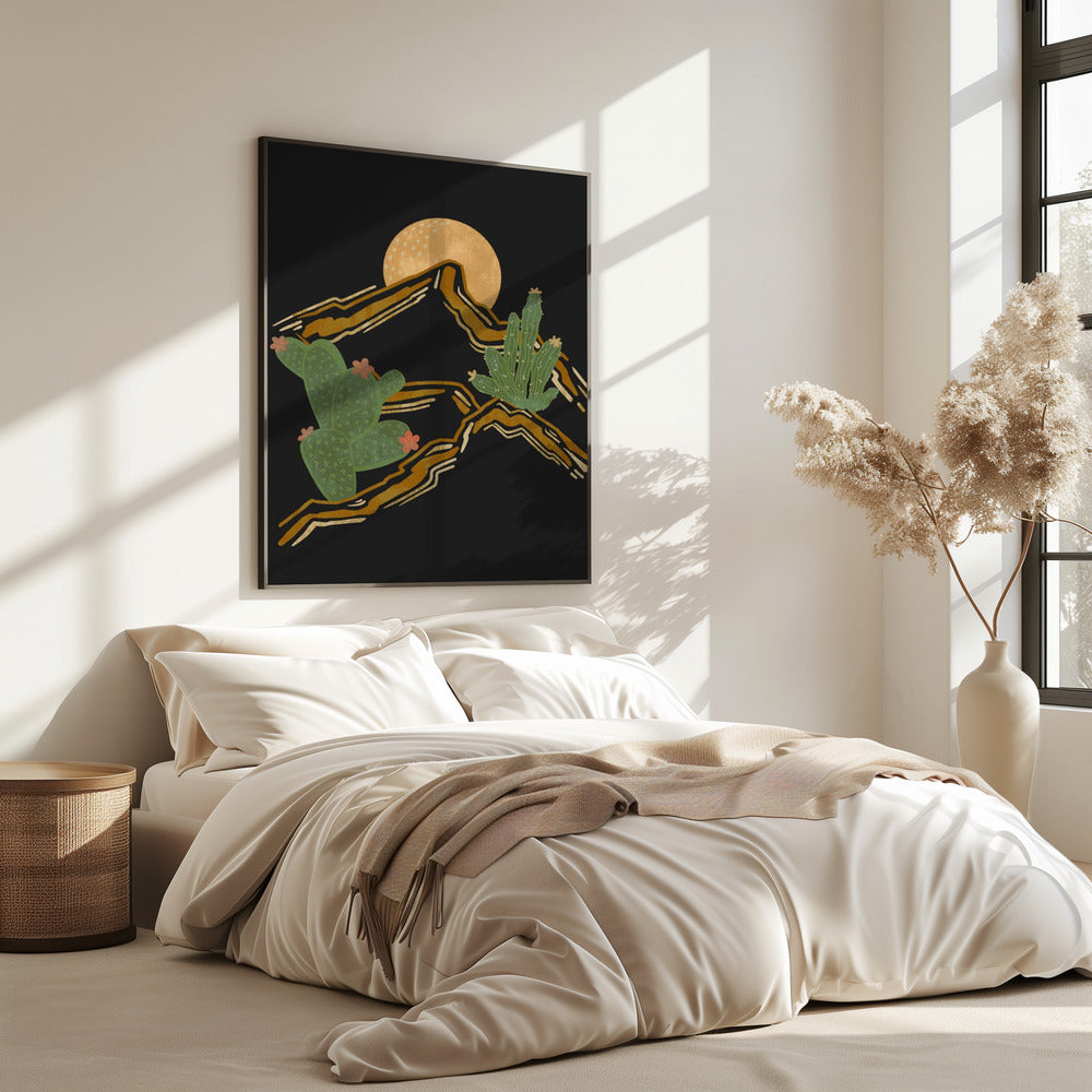 Rocky Mountain and Cactus | Poster