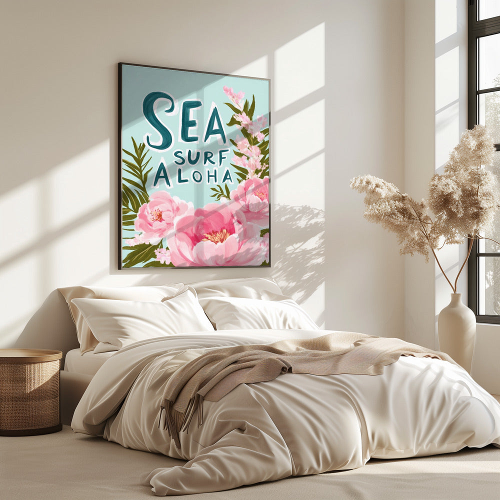 Aloha Blossom Surf | Poster