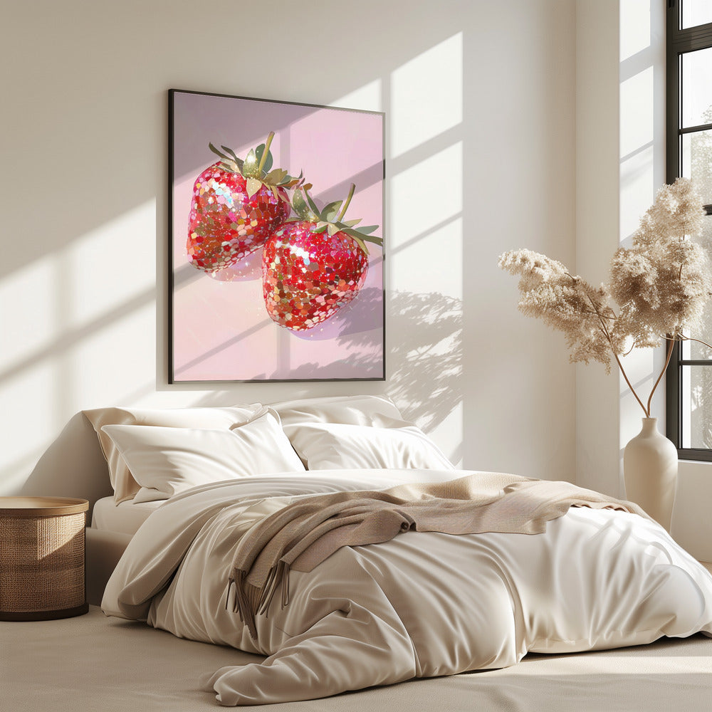 Sparkling Strawberries | Poster