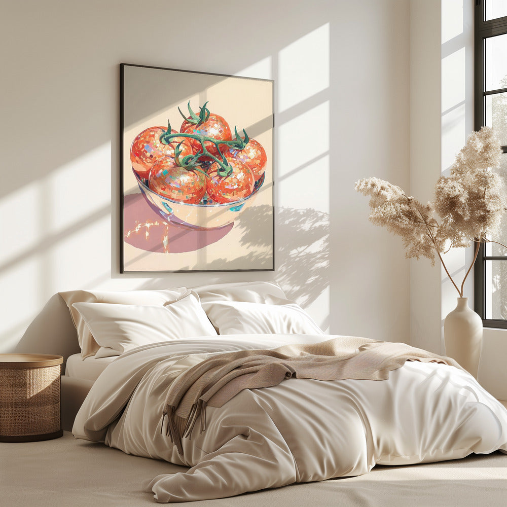 Disco Ball Tomatoes in a Bowl | Poster