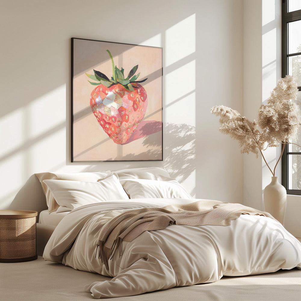 Glistening Strawberry | Poster