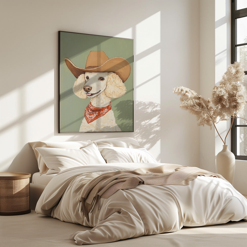 Cowboy Poodle Dog | Poster
