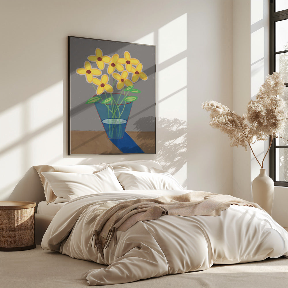 Daisies in vase | Poster
