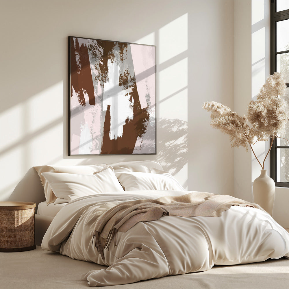 Abstract Brown Paint | Poster