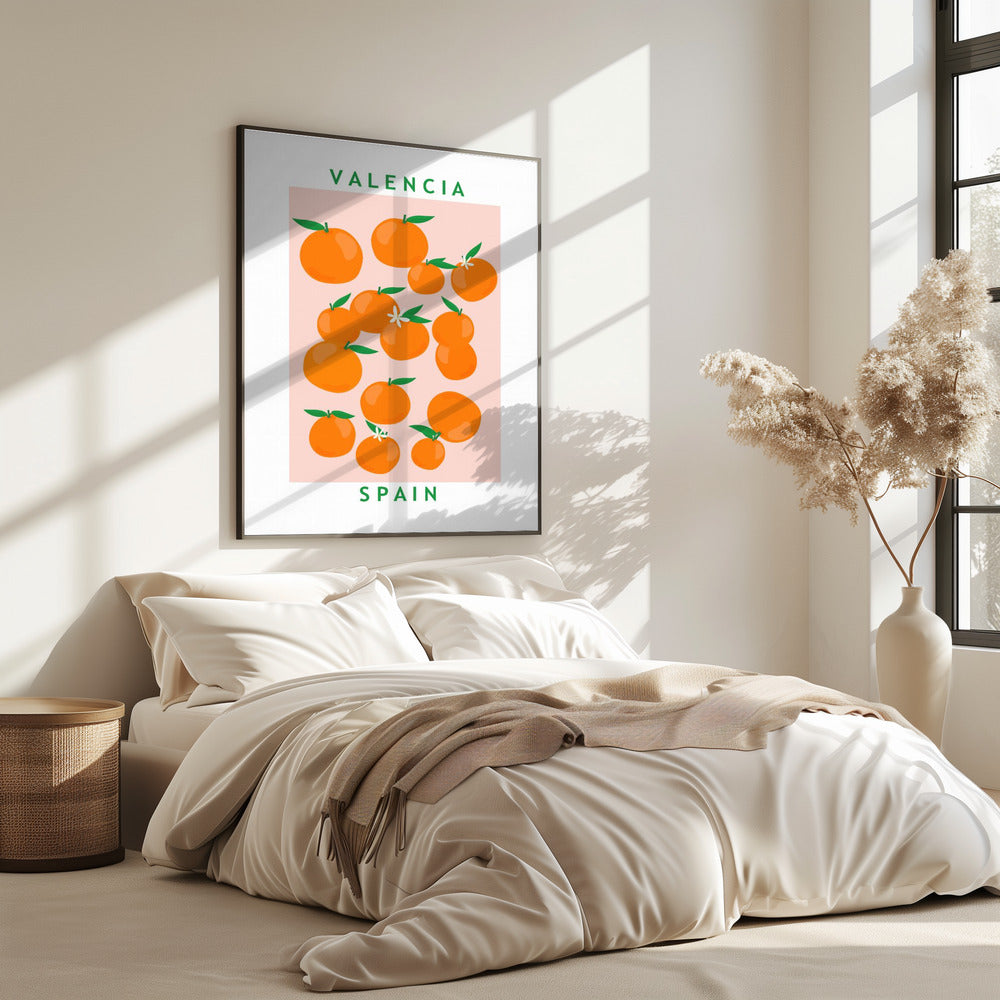 Flower Market Oranges | Poster