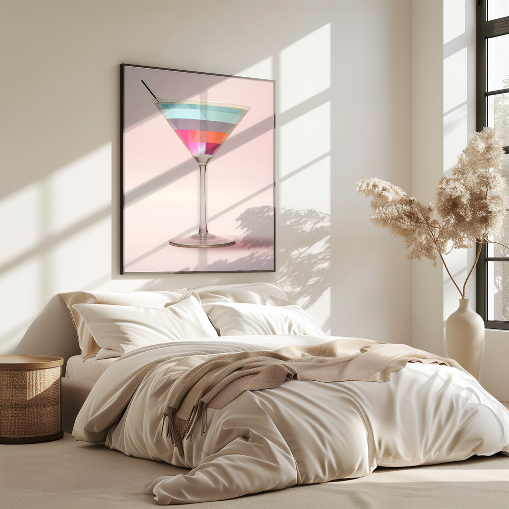 Striped Martini | Poster