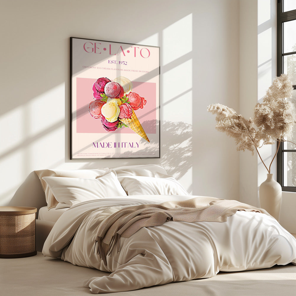 Vintage Style Gelato Poster | Poster