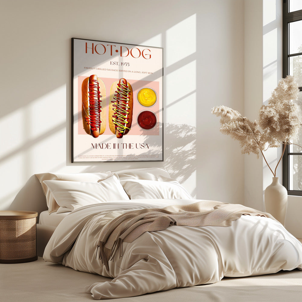 Hot Dogs with Mustard and Ketchup | Poster