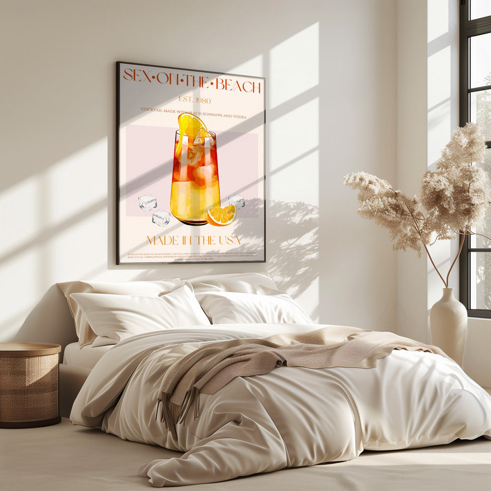Tropical Sunset Sip | Poster