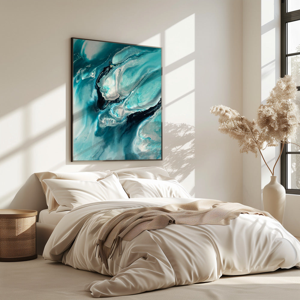 Ocean Teal Aqua Turquoise &quot;Ocean Teal&quot; | Poster