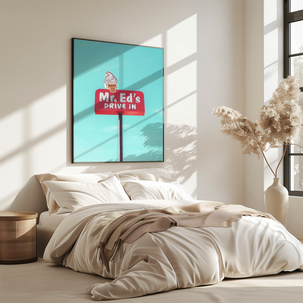 Mr. Ed's Drive In Vintage Sign in Urbana, Missouri, USA | Poster