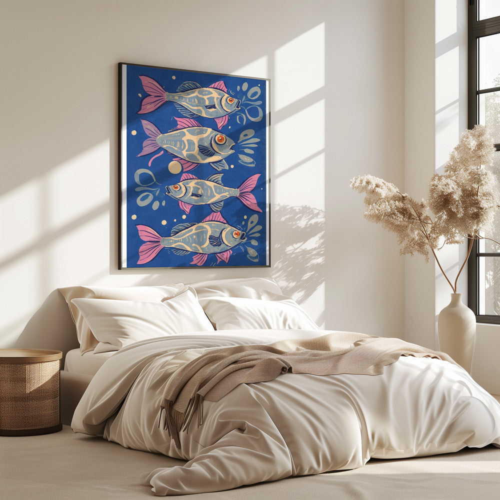Vibrant Aquatic Dance | Poster