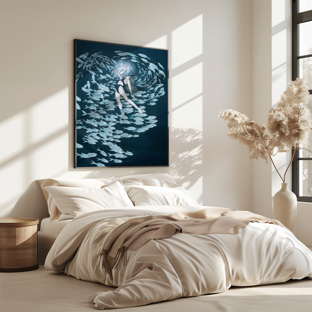 Even Fish Love the Sea Colour | Poster